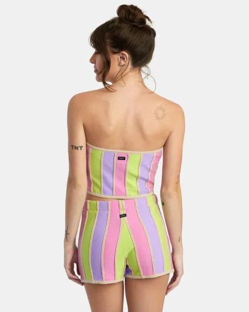 Rvca Upswing Crop Top Multi Women Tops