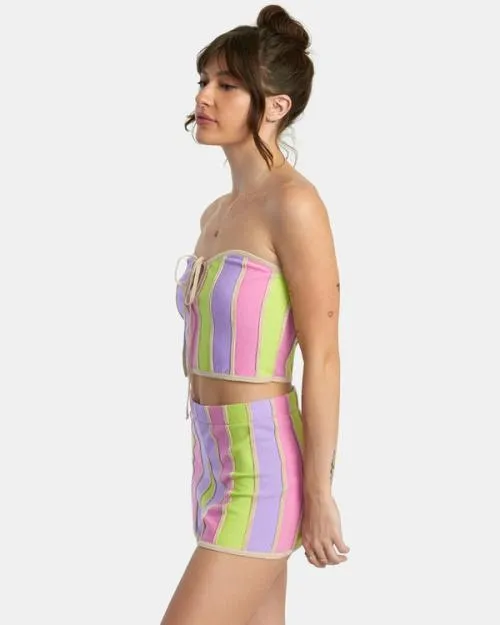 Rvca Upswing Crop Top Multi Women Tops