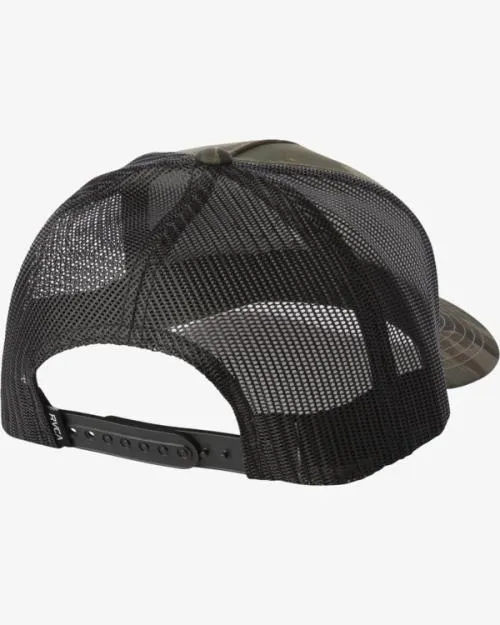 Rvca VA All The Way Curved Brim Trucker Hat Camo Men Hats and Beanies