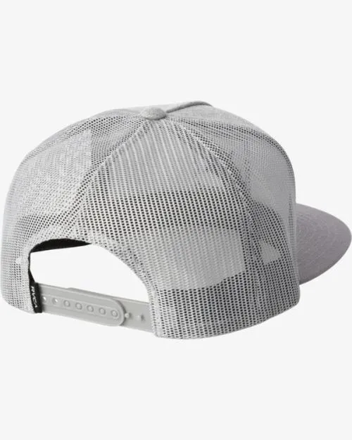 Rvca VA All The Way Trucker Hat Heather Greyblack Men Hats and Beanies