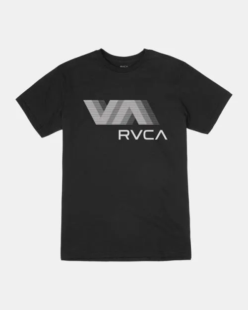 Rvca VA Blur Tee Black SportMen Short Sleeves