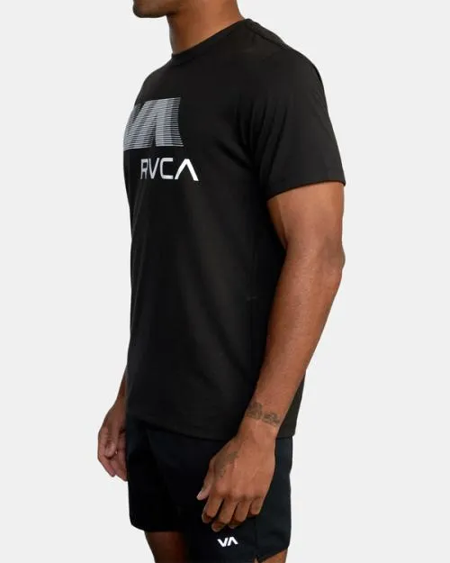 Rvca VA Blur Tee Black SportMen Short Sleeves