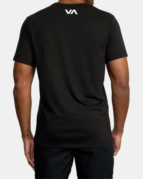 Rvca VA Blur Tee Black SportMen Short Sleeves