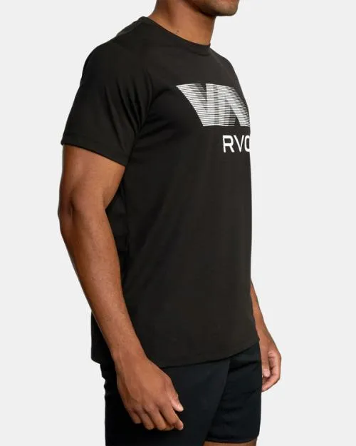 Rvca VA Blur Tee Black SportMen Short Sleeves