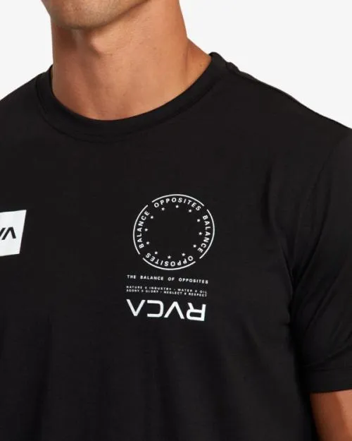 Rvca VA Mark Tee Black SportMen Short Sleeves