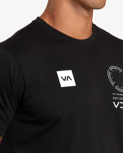 Rvca VA Mark Tee Black SportMen Short Sleeves