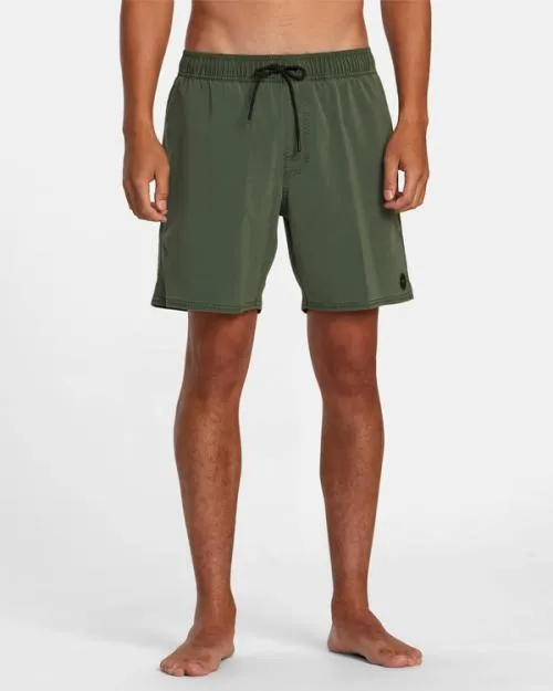 Rvca VA Pigment Elastic Waist Boardshorts 17034 Jade Men Boardshorts