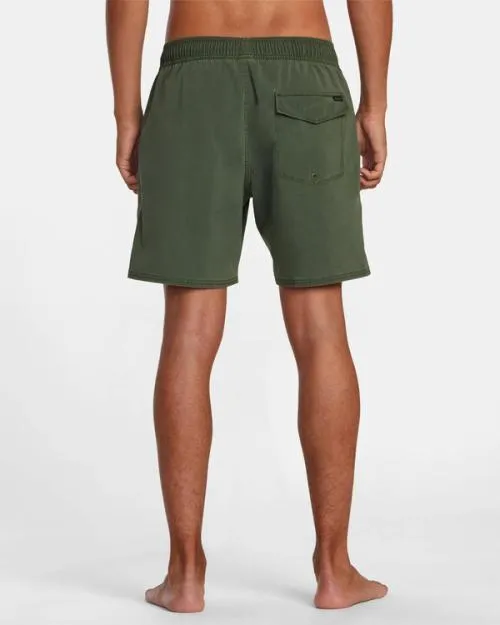 Rvca VA Pigment Elastic Waist Boardshorts 17034 Jade Men Boardshorts