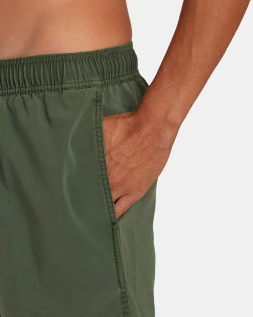 Rvca VA Pigment Elastic Waist Boardshorts 17034 Jade Men Boardshorts