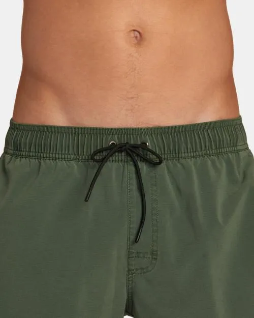 Rvca VA Pigment Elastic Waist Boardshorts 17034 Jade Men Boardshorts
