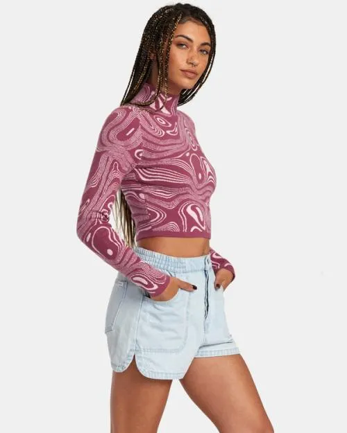 Rvca Venice Denim Shorts Bleach Wash Women Denim