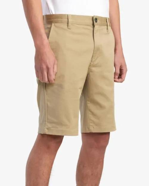 Rvca Weekend Stretch Shorts Khaki Men Shorts and Hybrids