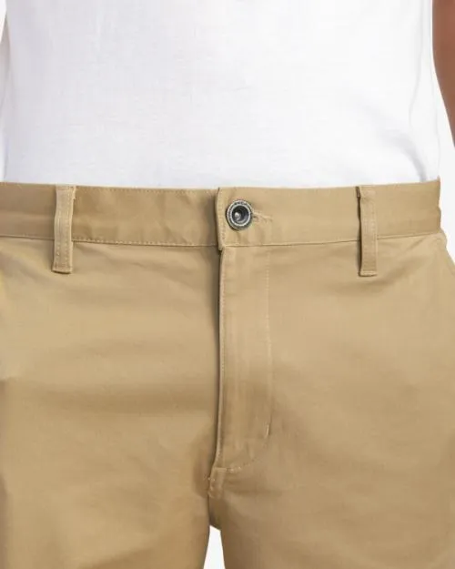 Rvca Weekend Stretch Shorts Khaki Men Shorts and Hybrids