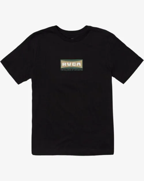 Rvca Wide Angle Short Sleeve TShirt Black 2 Men Tees and Tanks