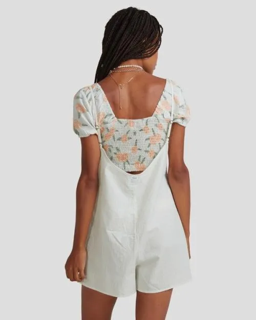 Rvca YACHT CLUB ROMPER Pistachio Women Dresses and Rompers