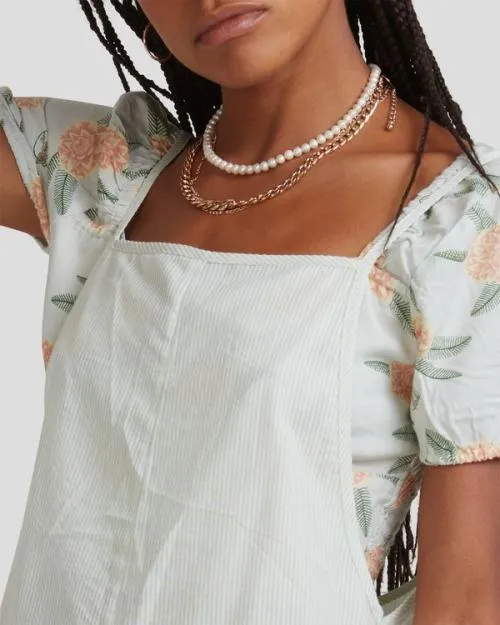 Rvca YACHT CLUB ROMPER Pistachio Women Dresses and Rompers