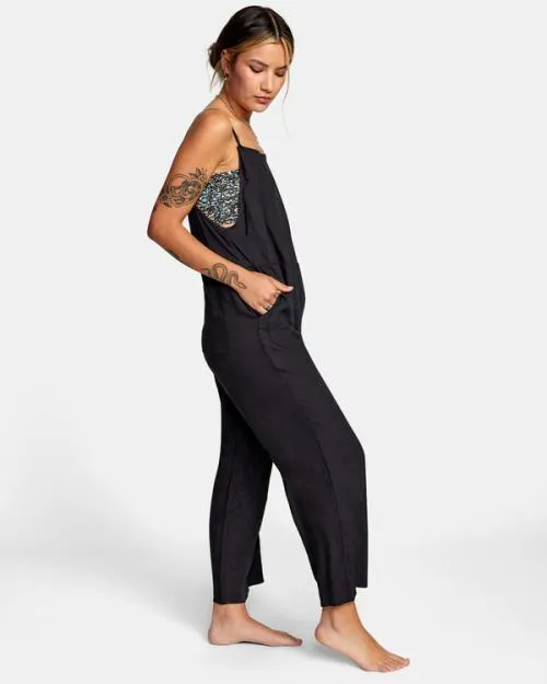 Rvca Zula Jumper CoverUp True Black Women Dresses and Rompers