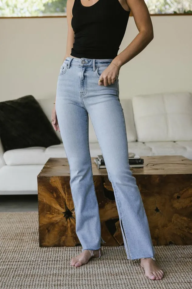 Ryan Bootcut Jeans In Light Wash Light Wash Women Bohme Denim