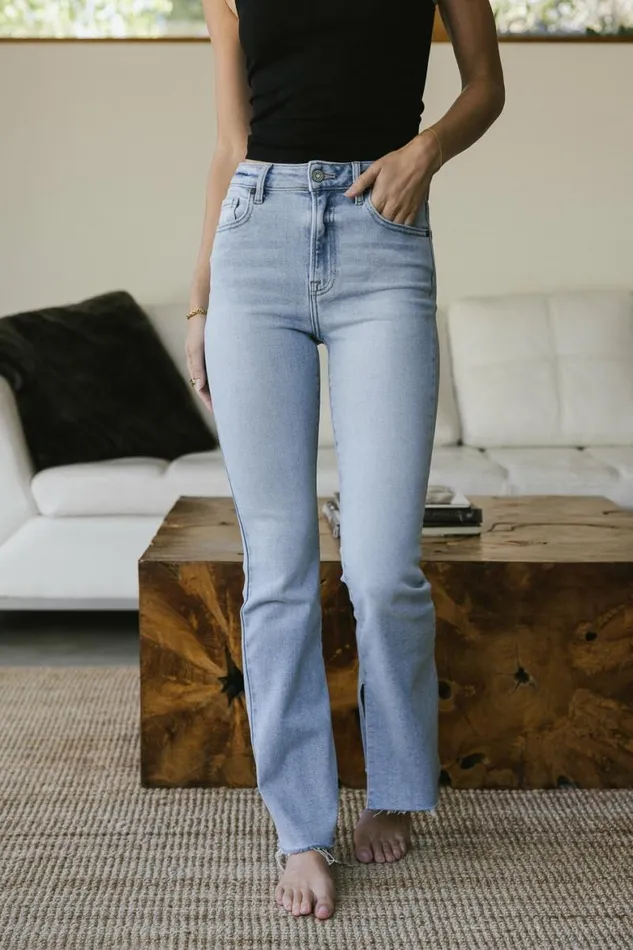 Ryan Bootcut Jeans In Light Wash Light Wash Women Bohme Denim