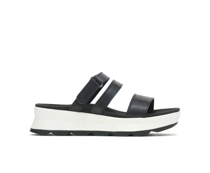 Sandals Andi Slide Black Leather 8211 Hush Puppies Women