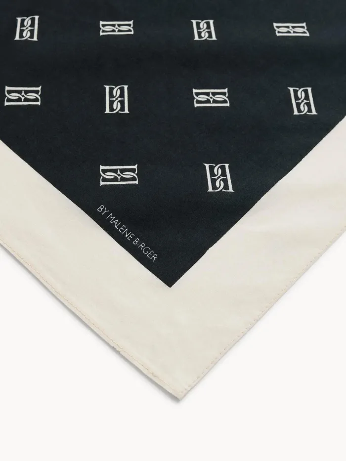 Scarves Women By Malene Birger Cialos Cotton Scarf Black Scarves Women By Malene Birger Cialos Cotton Scarf Black