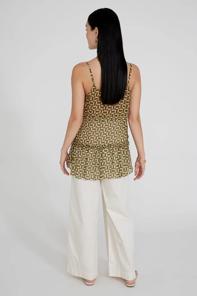 Seraphina Top Fir Green Women Chan Luu Tops