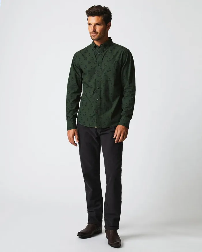 Shirting Men Billy Reid Kudzu Tuscumbia Shirt Evergreenpine Green