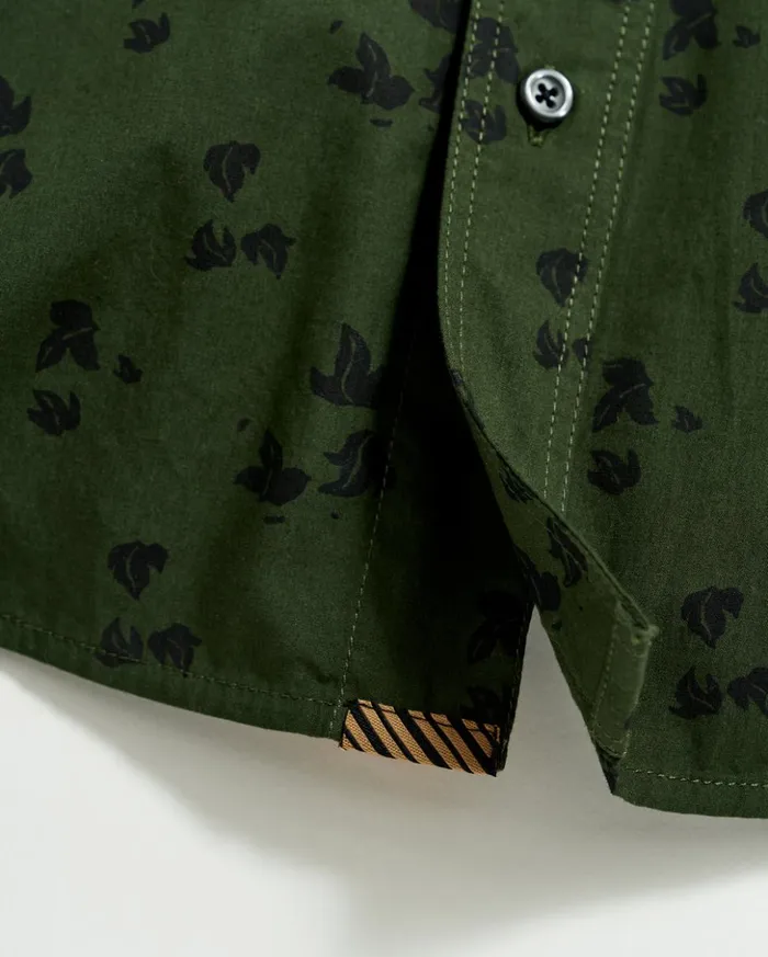 Shirting Men Billy Reid Kudzu Tuscumbia Shirt Evergreenpine Green