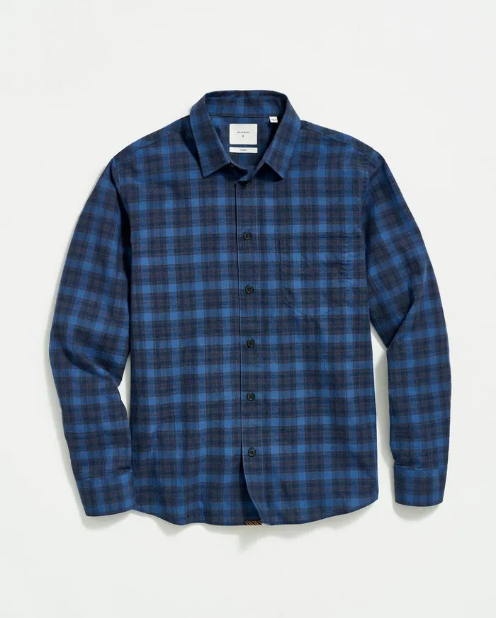 Shirting Men Billy Reid Melange Shadow Plaid Tuscumbia Shirt Bluered
