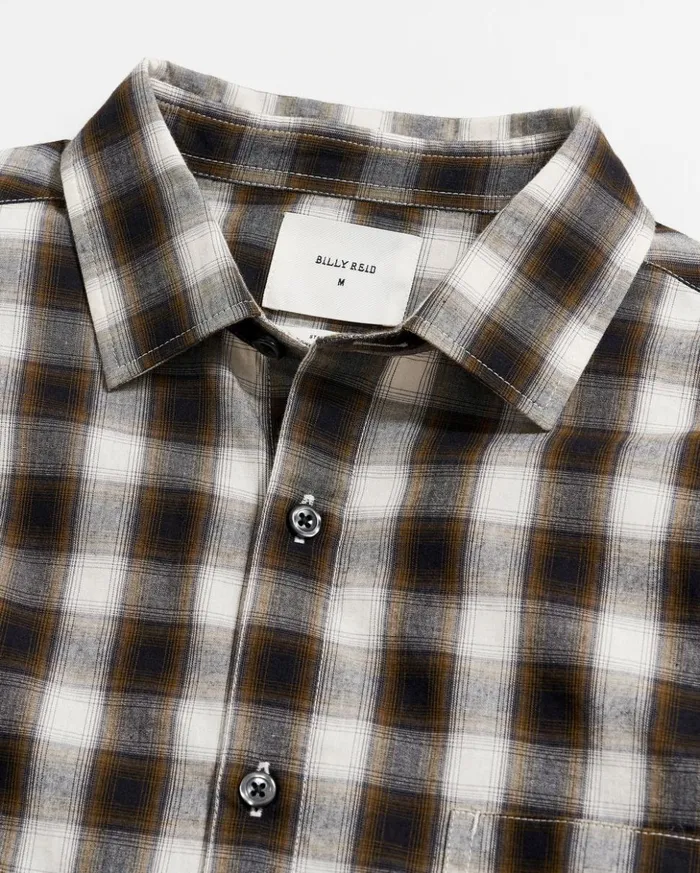 Shirting Men Billy Reid Shadow Plaid Tuscumbia Shirt Blackmulti