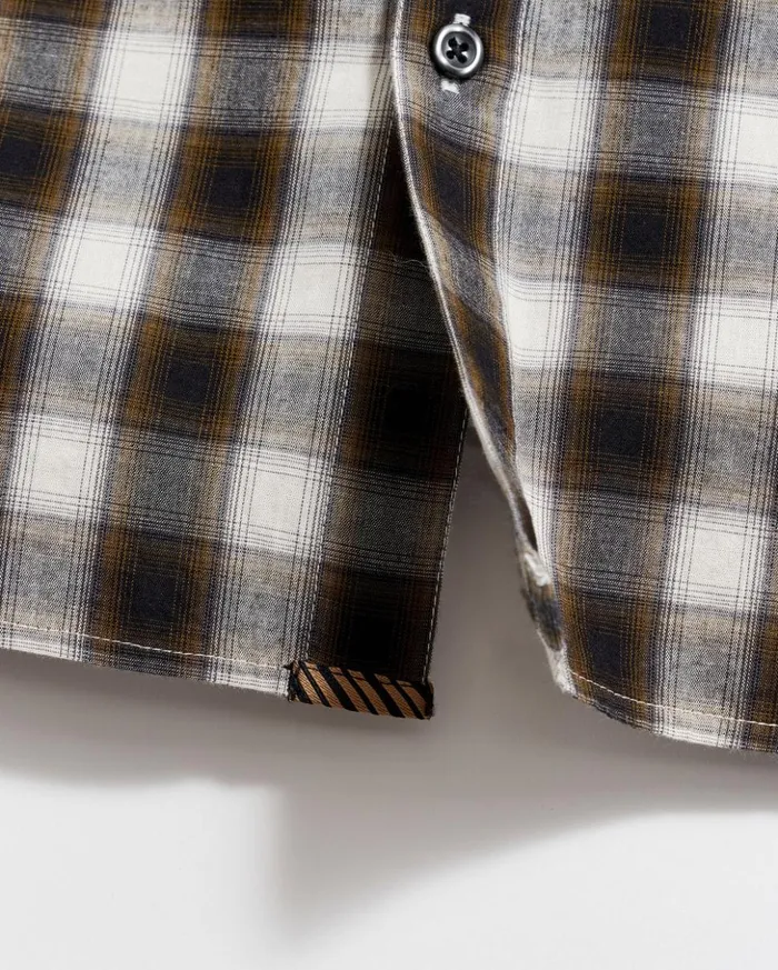 Shirting Men Billy Reid Shadow Plaid Tuscumbia Shirt Blackmulti