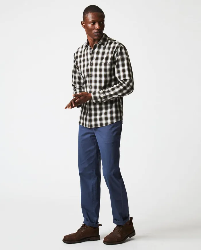 Shirting Men Billy Reid Shadow Plaid Tuscumbia Shirt Blackmulti