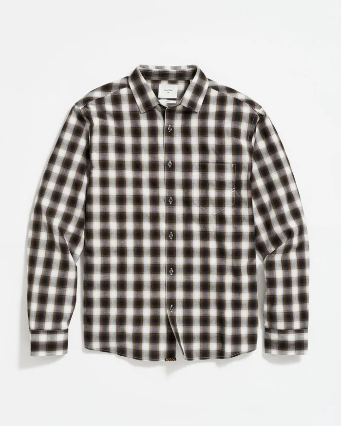Shirting Men Billy Reid Shadow Plaid Tuscumbia Shirt Blackmulti