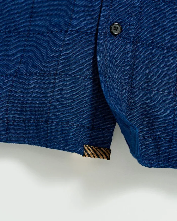 Shirting Men Billy Reid Western Shirt Indigo