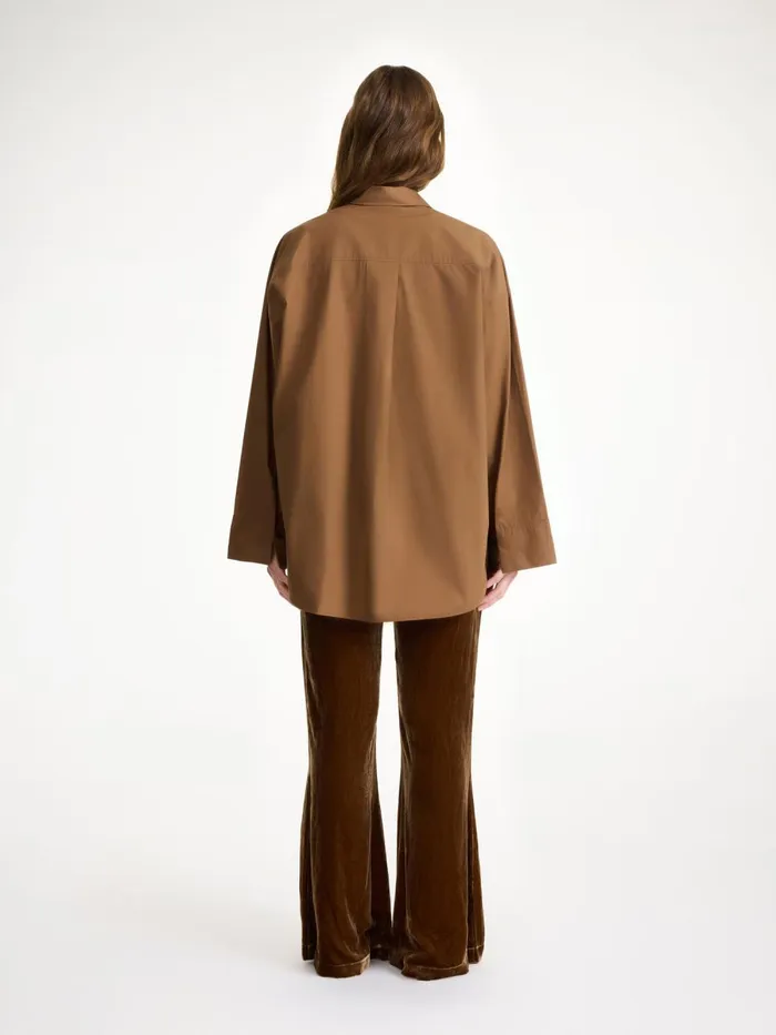 Shirts and Blouses Women By Malene Birger Derris Organic Cotton Shirt Bison