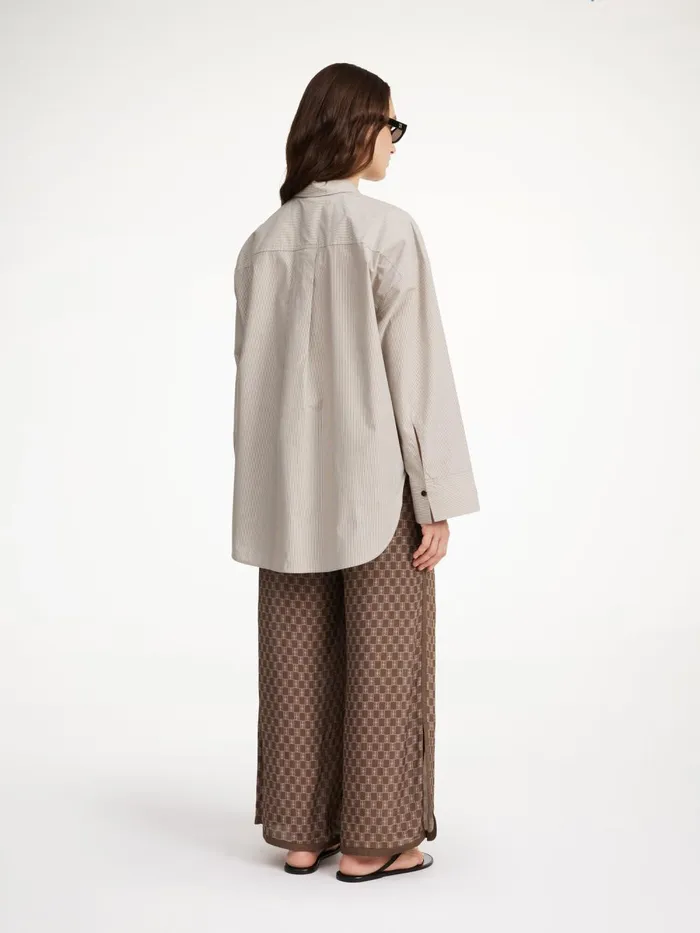 Shirts and Blouses Women By Malene Birger Derris Organic Cotton Shirt Warm Brown Shirts and Blouses Women By Malene Birger Derris Organic Cotton Shirt Warm Brown
