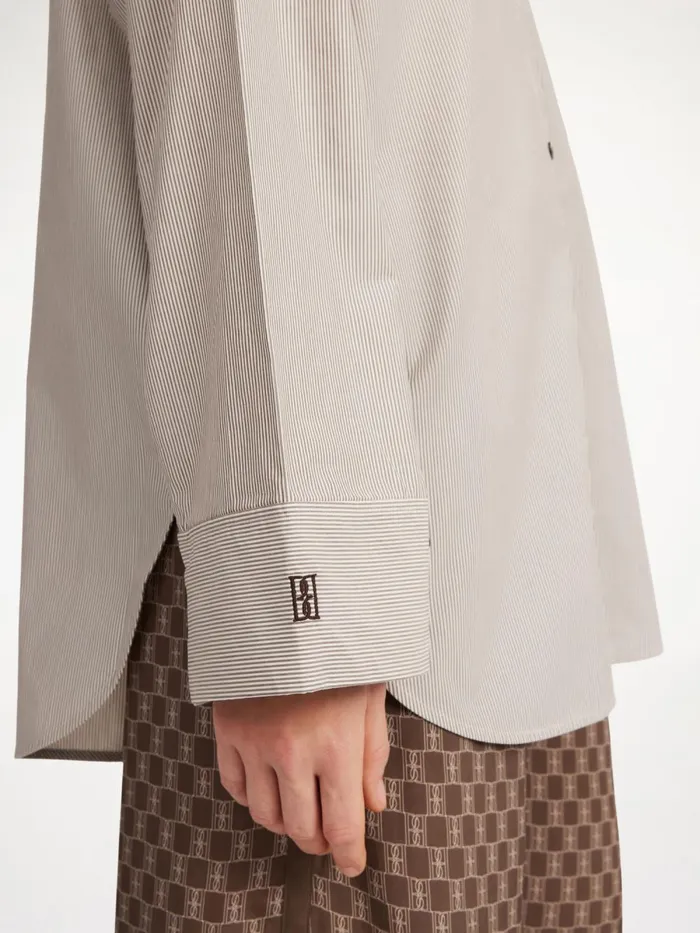 Shirts and Blouses Women By Malene Birger Derris Organic Cotton Shirt Warm Brown Shirts and Blouses Women By Malene Birger Derris Organic Cotton Shirt Warm Brown