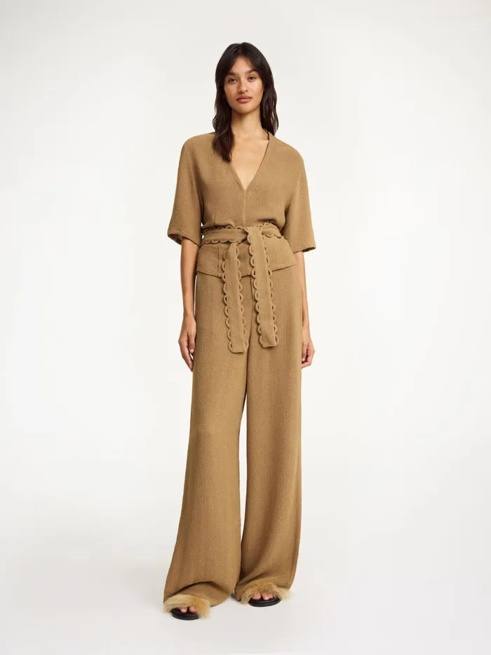 Shirts and Blouses Women By Malene Birger Ullas Blouse Light Brown