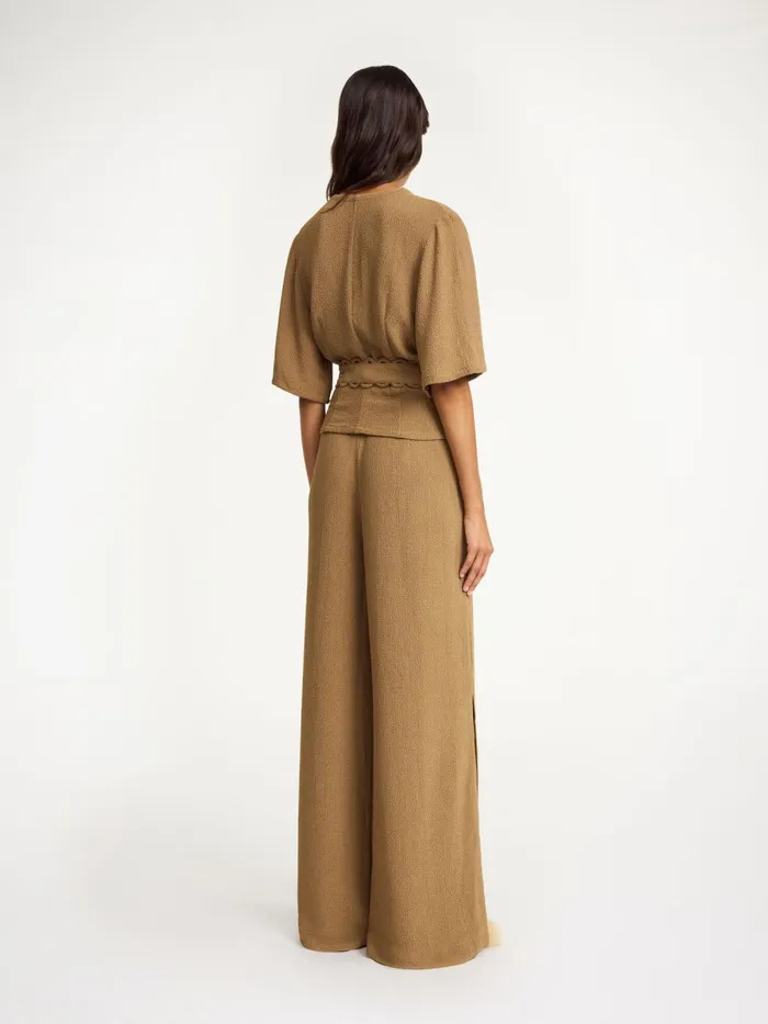 Shirts and Blouses Women By Malene Birger Ullas Blouse Light Brown Shirts and Blouses Women By Malene Birger Ullas Blouse Light Brown