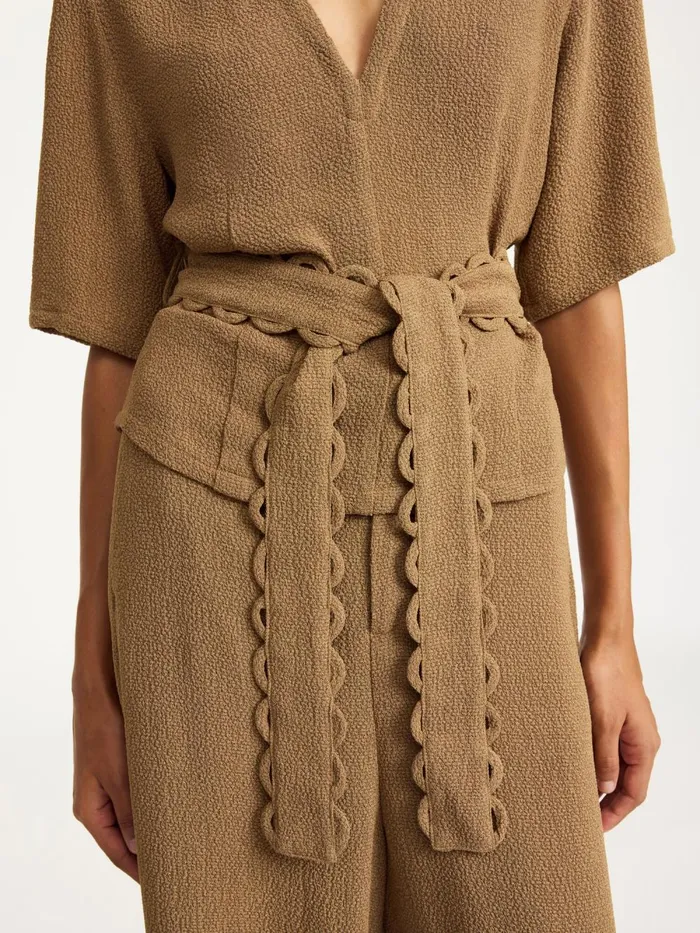 Shirts and Blouses Women By Malene Birger Ullas Blouse Light Brown Shirts and Blouses Women By Malene Birger Ullas Blouse Light Brown