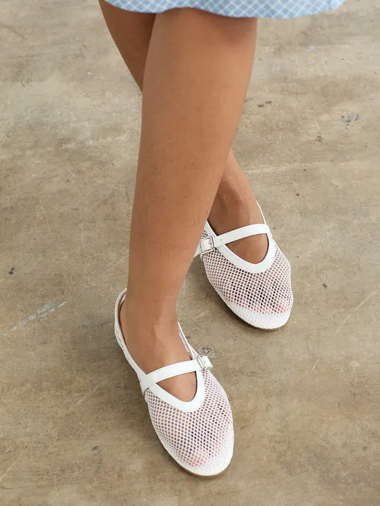Shoes Lisa Says Gah Women Nolita Mesh Mary Jane White