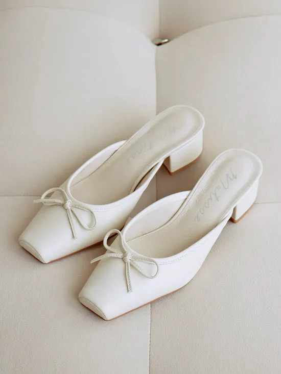 Shoes Women Basilio Ballet Mule Ivory Lisa Says Gah