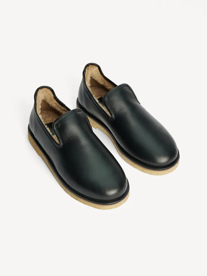 Shoes Women By Malene Birger Romine Leather Slippers Black Shoes Women By Malene Birger Romine Leather Slippers Black