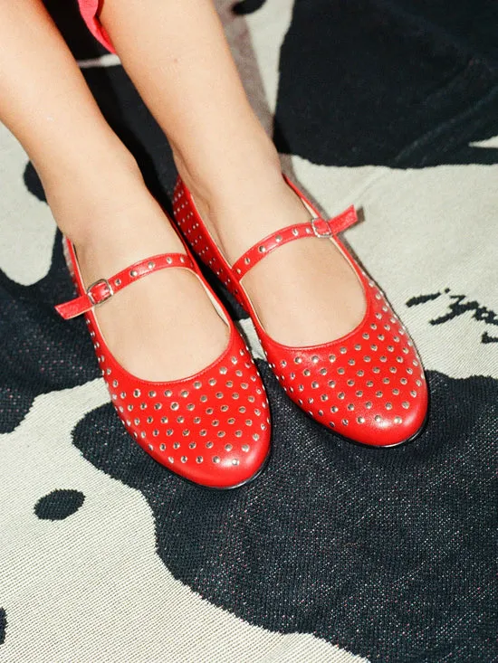 Shoes Women Lisa Says Gah Lucien Ballet Flat Red Shoes Women Lisa Says Gah Lucien Ballet Flat Red