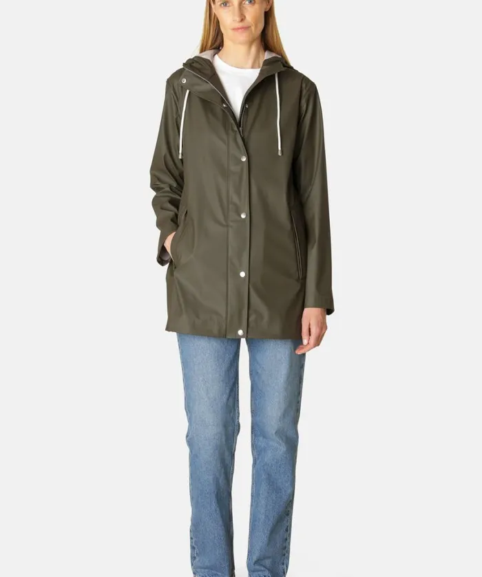 Short Rain Jacket 8211 Army Rainwear Ilse Jacobsen Raincoats