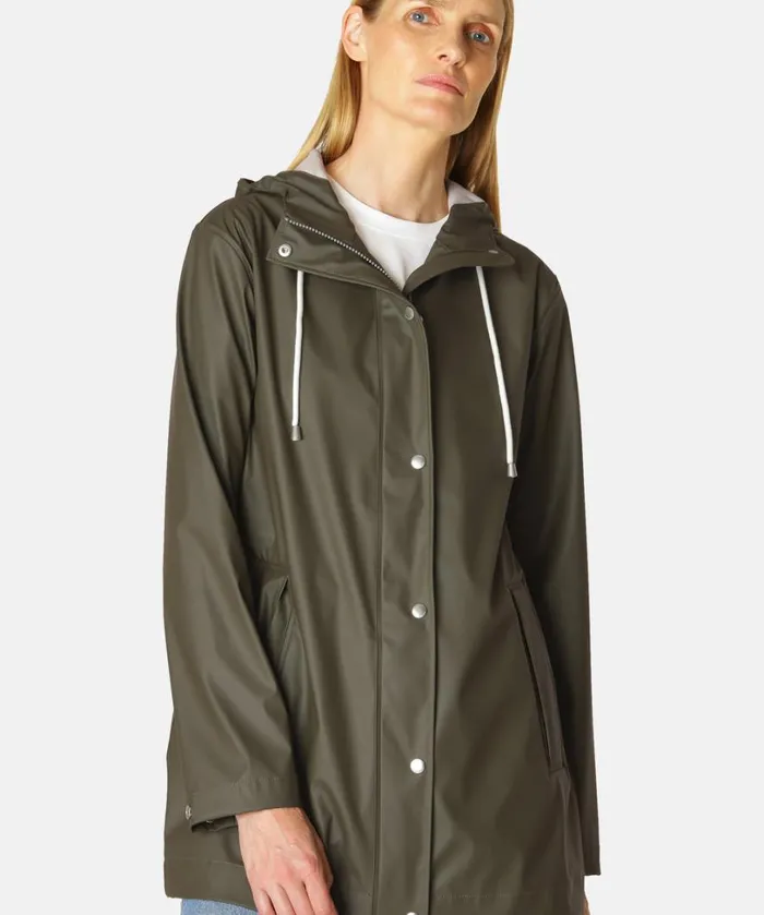 Short Rain Jacket 8211 Army Rainwear Ilse Jacobsen Raincoats