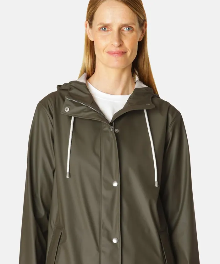 Short Rain Jacket 8211 Army Rainwear Ilse Jacobsen Raincoats