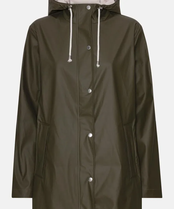 Short Rain Jacket 8211 Army Rainwear Ilse Jacobsen Raincoats