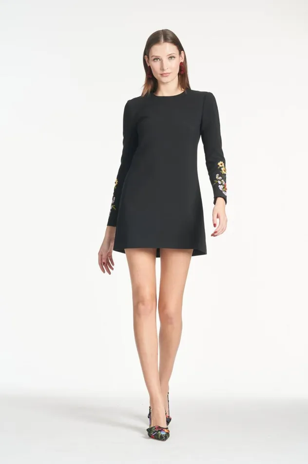 Short Women Sachin and Babi Lily Dress 8211 Noir Bouquet