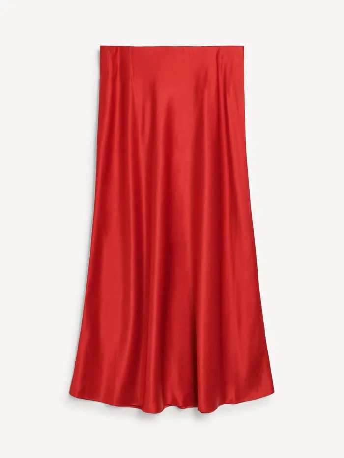 Skirts Women By Malene Birger Boshan Midi Skirt Dark Chilli Skirts Women By Malene Birger Boshan Midi Skirt Dark Chilli